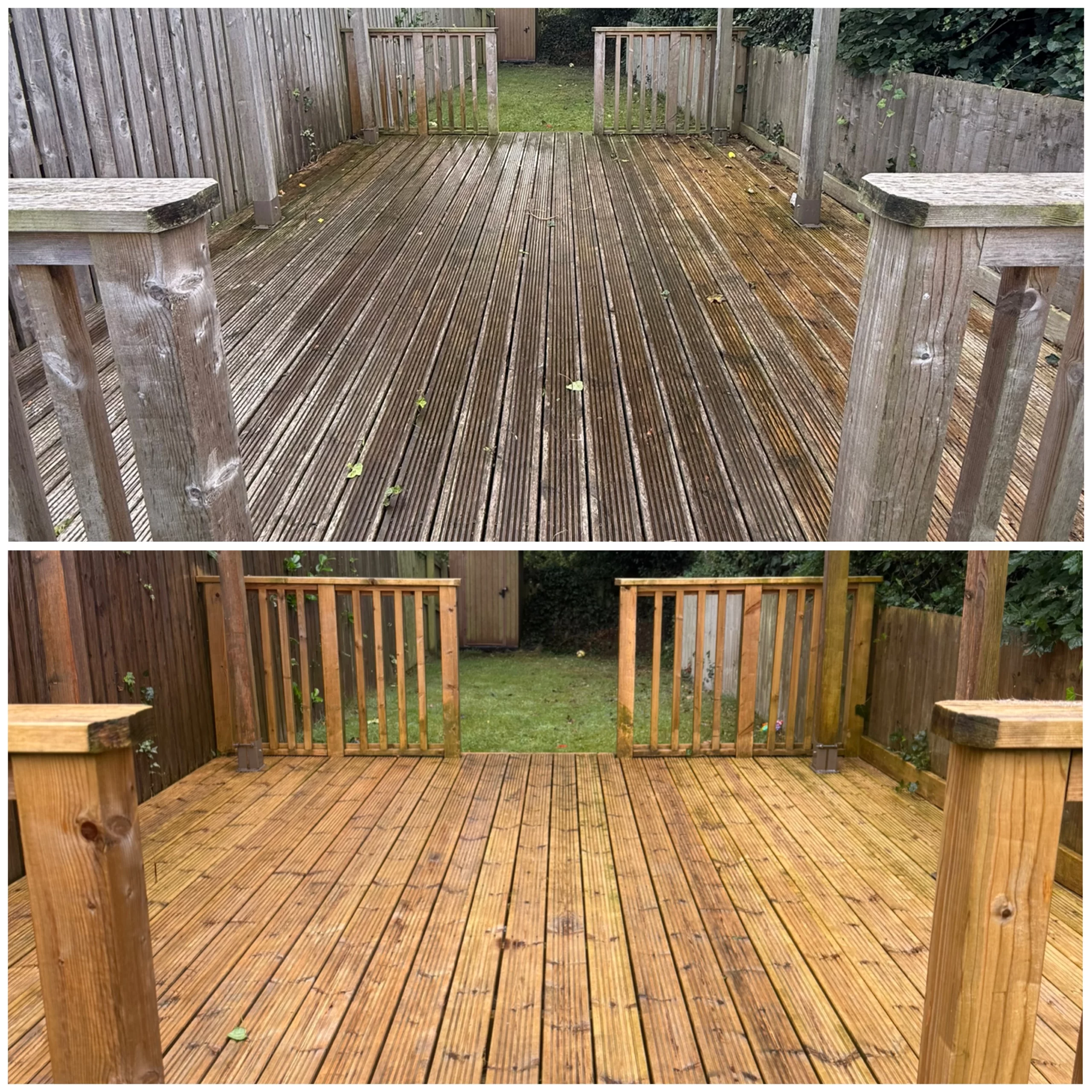 Decking and fence cleaning in Manchester by ProShine Pressure Washing